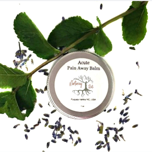 Herbal Pain Away Balm - Natural Salve with Pure Essential Oils - Natural Organic Vegan Body Care - Home Remedy for Discomfort