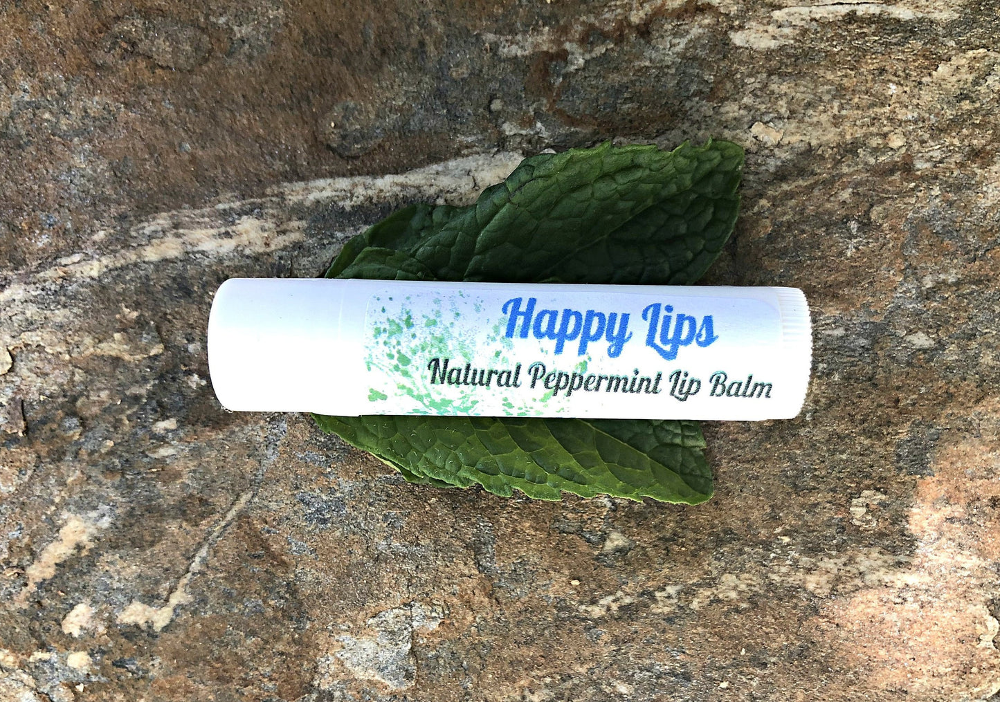 Lip Balm - Natural Lip Balm - Peppermint Chapped Lips Treatment -Natural Organic Vegan Body Care - Soothing Chap Stick - Vegan Lip Balm